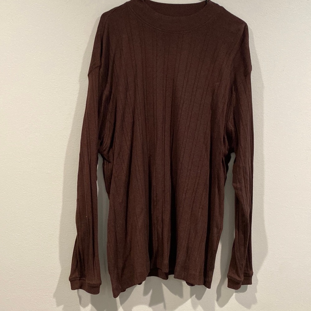 J. Ferrar Brown Turtleneck Long Sleeve Sweater - Size Extra Large (XL)